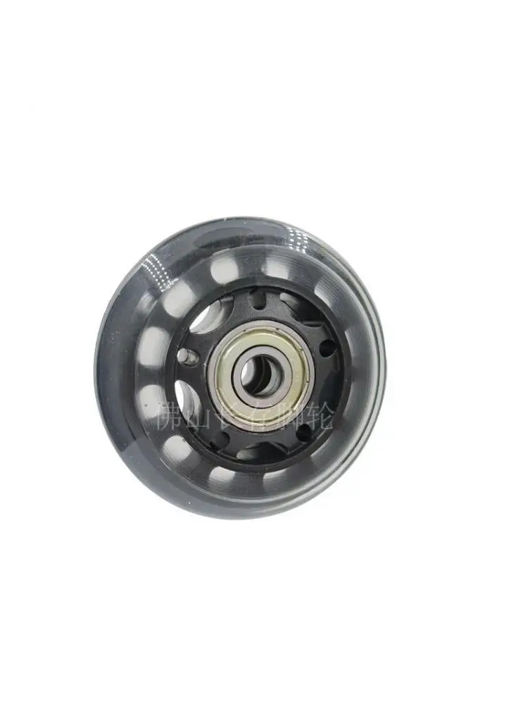 5 Pcs/Lot 2.5Inch/3 Inch 65mm/75mm Transparent Wheel Single Silent Pulley Wear Resistant Strong Load Bearing Double