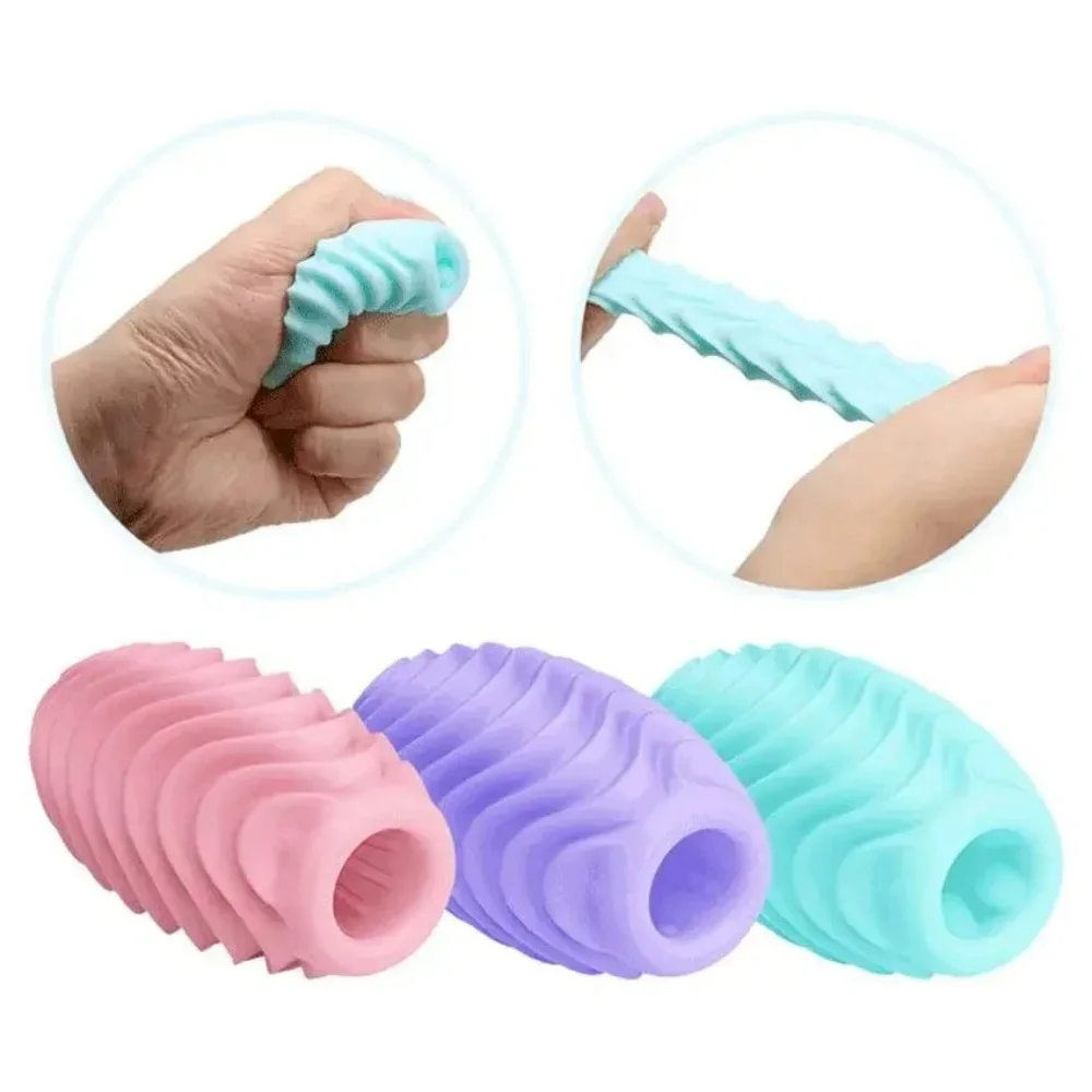 Egg Silicone Male Masturbator Penis Massager Penis Endurance Exercise Masturbation Cup Adult Sex Toys For Men Blowjob Sex Shop view 5