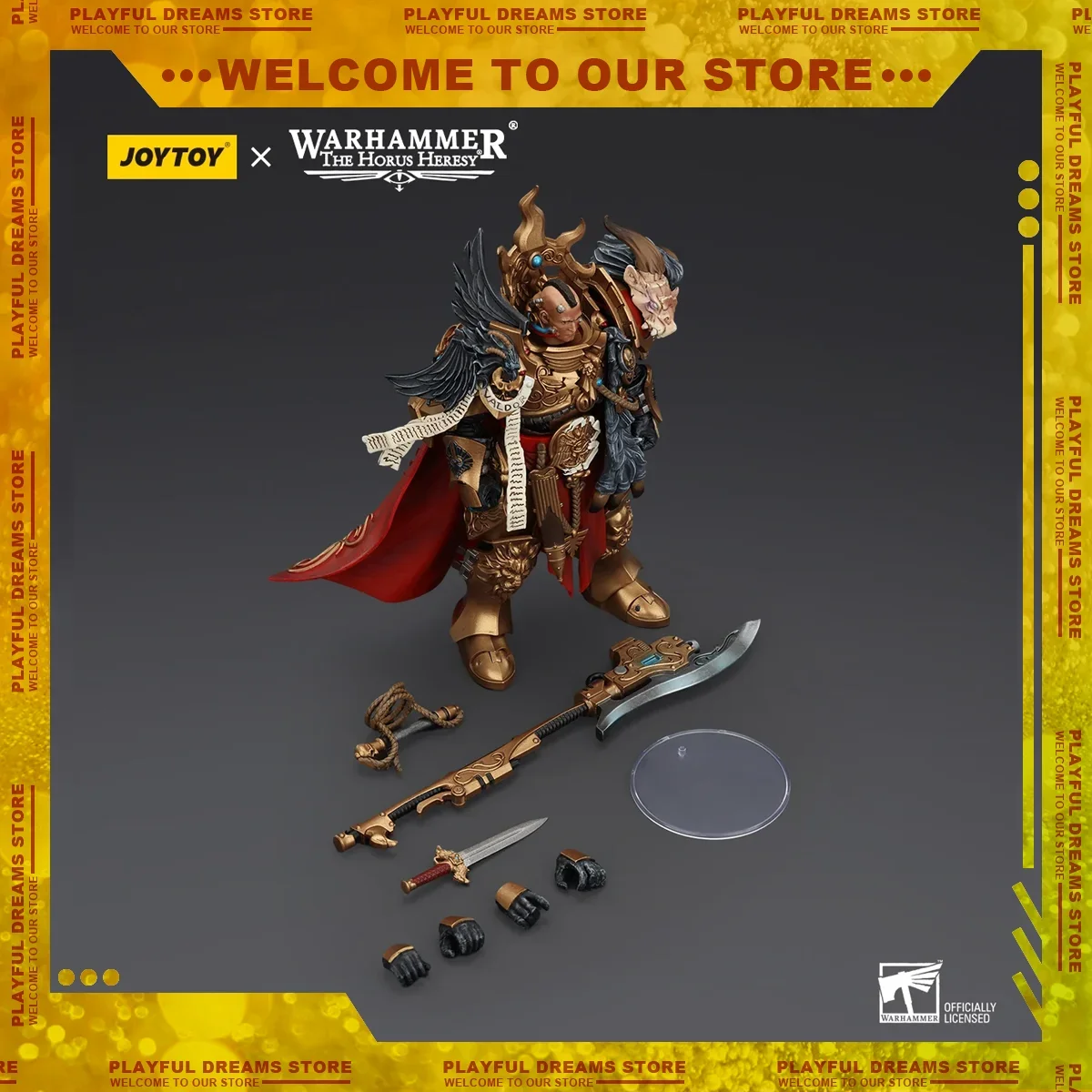 [PRE-SALE] JOYTOY Warhammer 1/18 Actiefiguren Constantin Valdor Captain-General van The Legio Custodes Decoratie Ornament