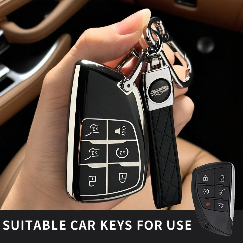 Funda para llave de coche, para Chevrolet Tahoe, suburbana, GMC Yukon, Buick ENVISION S Plus Avenir 2020 2021 2022 2023, 6 botones