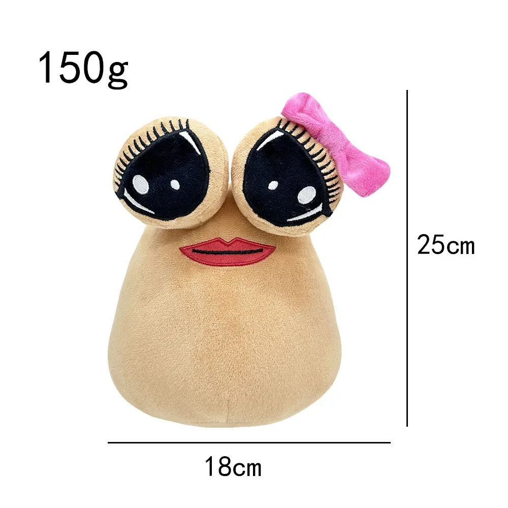 8.6 pollici/22 centimetri Pou Alien Peluche Rosa Volto Sorridente Peluche Furdiburb Emozione Alien Grandi Occhi Peluche Peluche Pou bambola