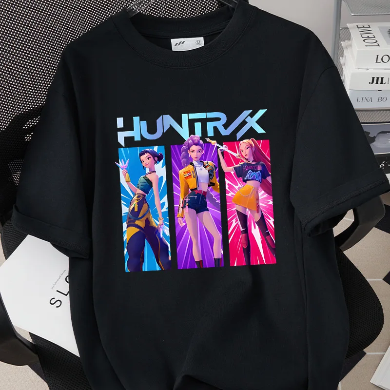 

Vintage Limited Movie KPop Demon Hunters Rumi Mira Zoey Derpy Tiger Saja Boys Graphic T-shirts Men Women Casual Cotton T Shirts