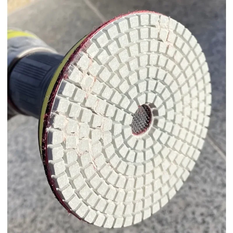 4 Inch Diamond Polishing Pads 50-6000 Grit Wet Dry for Auto Body Buffing Compatible with Drill Grinder Polisher 15 PCS Kit with 5/8