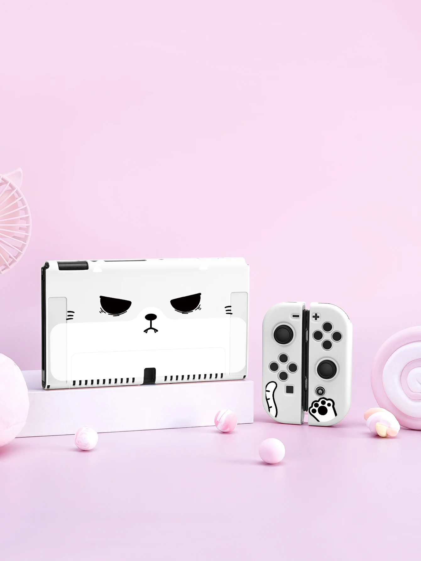 Expression Protector Case for Nintendo Switch OLED, NS Game Accessories,Handheld Separable Shell for NS Joycon,Switch Cover