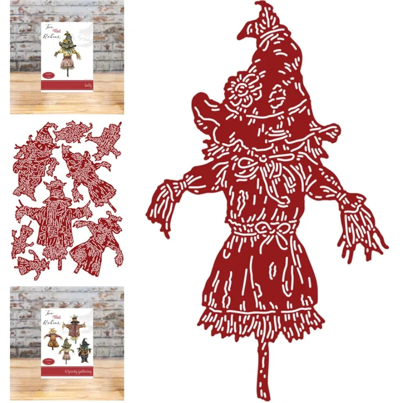 The Straw Man Stands Firm in the Field Metal Cutting Dies Slimline Essentials Scrap Booking Card Stencil Cut Die for DIY 2025