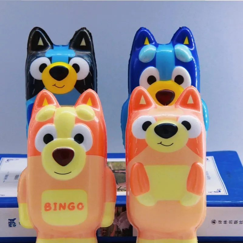 4pcs Blueyi Fidget Toys Anime Dog Bingo Stress Reliever Doll Kids Adult Kawaii Pinch Abreact Accessories Children Gift Hot Sales