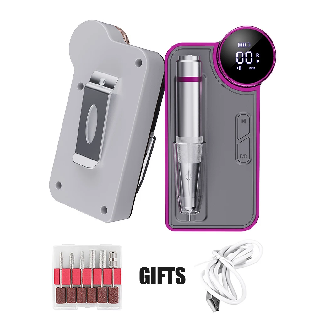 

High Quality 50W Nail Drill Machine Set Low Noise Rechargeable E-file for Nail Care