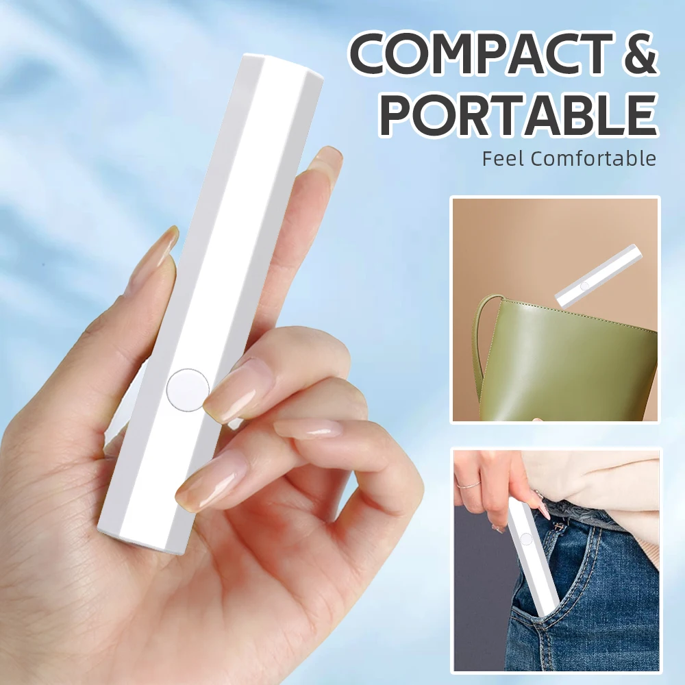 مصباح مجفف أظافر صغير محمول باليد ، مصباح LED بالأشعة فوق البنفسجية لعلاج جميع الجل ، أداة فن الأظافر القابلة لإعادة الشحن USB ، للاستخدام المنزلي والسفر #5
