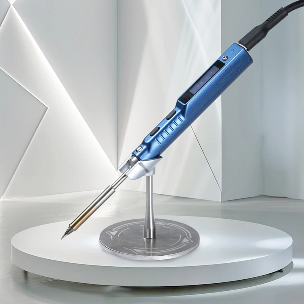 Compact Soldering Iron Support Soldering Iron Stand 3mm Stainless Steel Base 304 Stainless Steel Anti-slip Rubber Pads