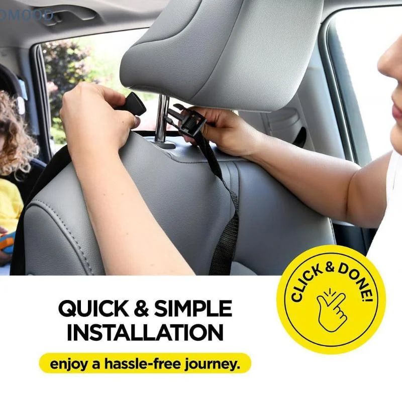 【CR】Automotive Rear Seat Cover with Waterproof Surface Three Deep Storage Pockets Best for Travel and Commute
