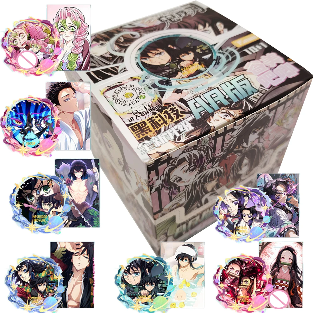 

Popular Classic Anime Demon Slayer Characters Collection Laser Cards Cartoon Cosplay Badge for Backpack Accessories Fans Gifts