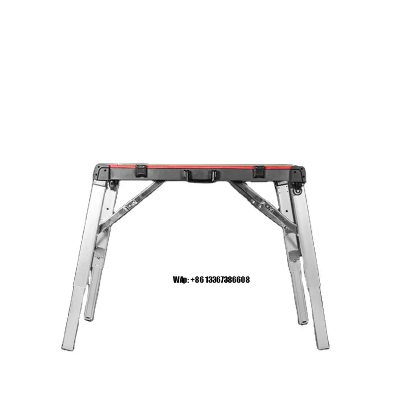 Multifunctional Foldable Workbench 200kg Load Capacity, Aluminum Frame, Interchangeable Top, for Carpentry & DIY