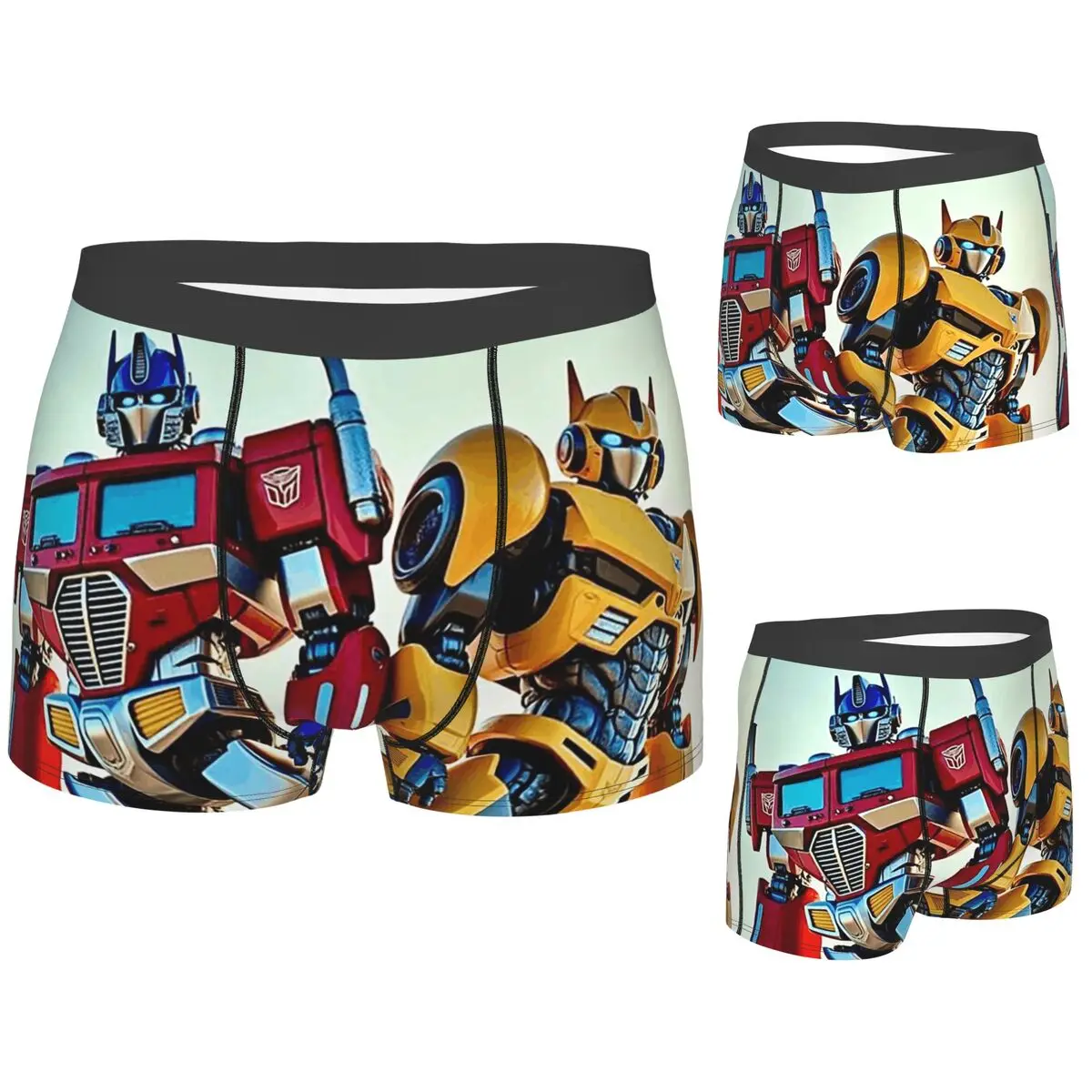 الملاكم السراويل السراويل أوبتيموس برايم سراويل الرجال تهوية الملابس الداخلية لهدايا صديقها أوم رجل