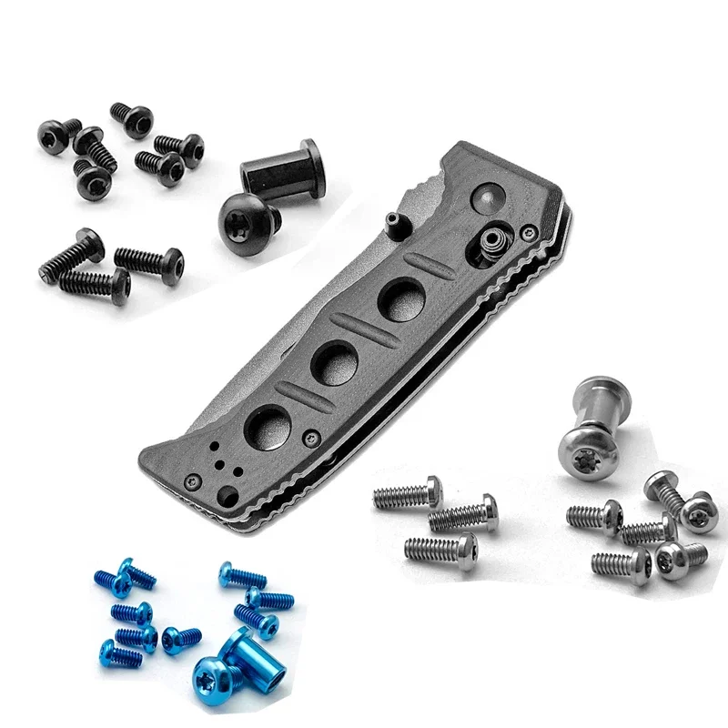 Conjunto Completo de Parafusos de Titânio Kit Punho de Faca Facas Acessórios Peças Genuine Benchmade Mini Adamas 273gy Faça Você Mesmo Cores