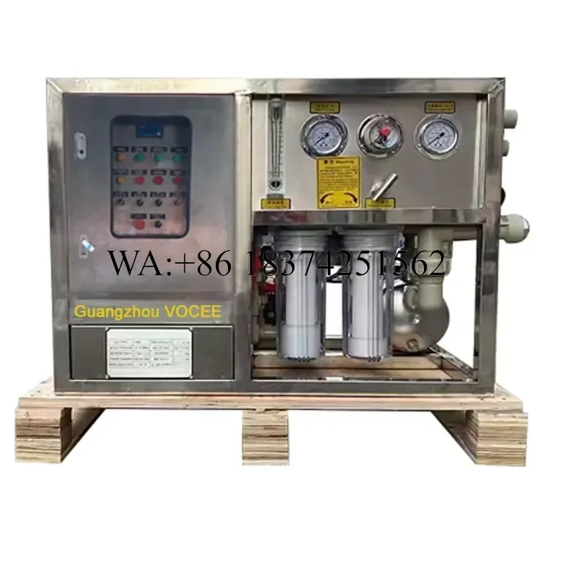 Wmwmnu Solar Powered Sea Water Desalination Plant Water Purifier Filter Reverse Osmosis System for Boat Marine Yacht Camping