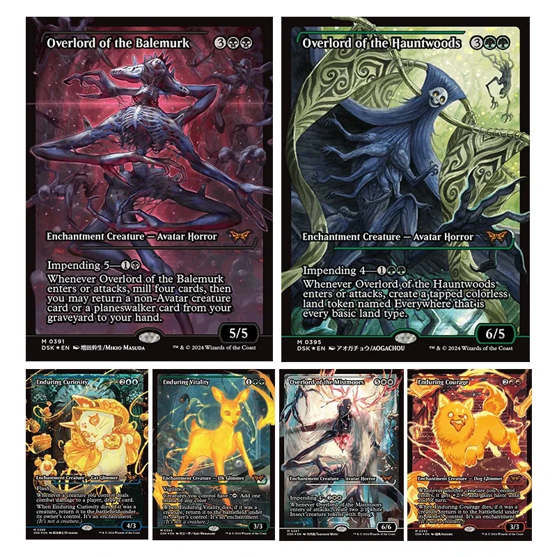 

Домашняя игра «Магия своими руками» The Gatherings Storms Trading Card Game Enduring Curiosity Overlord of The Balemurk Collection Card Toys Gift