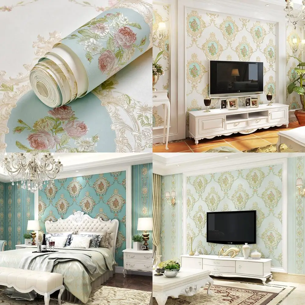 

Несамоклеящиеся обои нетканые 3D текстурированные панели AB сплошной цвет пасторальный фон для спальни, гостиной, ТВ, домашняя стена, бухта