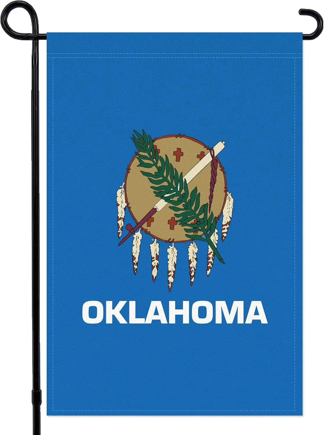 Oklahoma State Garden Flag 12x18 Inch Double Sided States Flags with Vivid Color for Outside Decor, 3 Ply Heavy Duty Oklahoma Fl