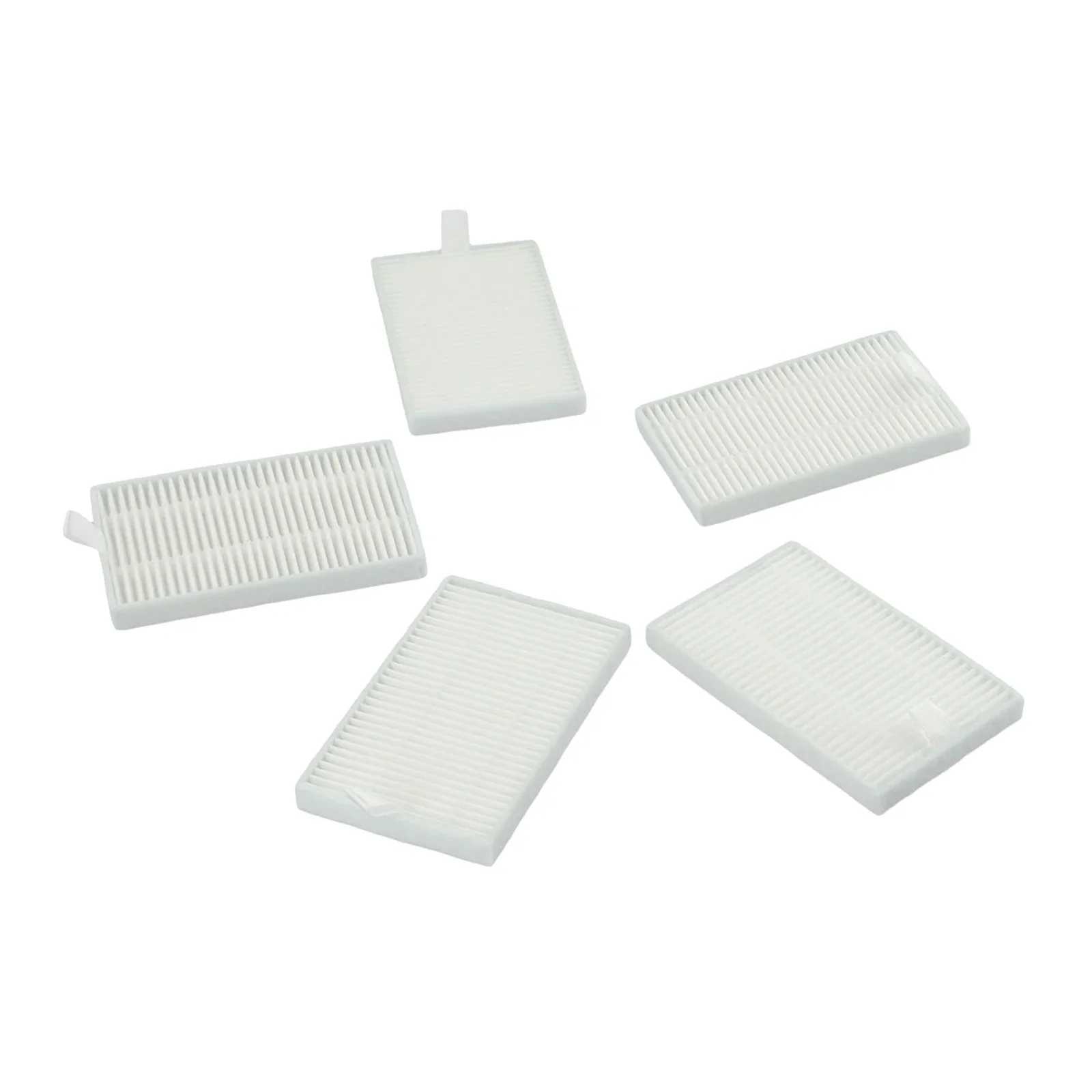 Replacement 5 Filters For Robot Vacuum Cleaner Compatible With For ABIR X6 And For X8 Models To Maintain Performance