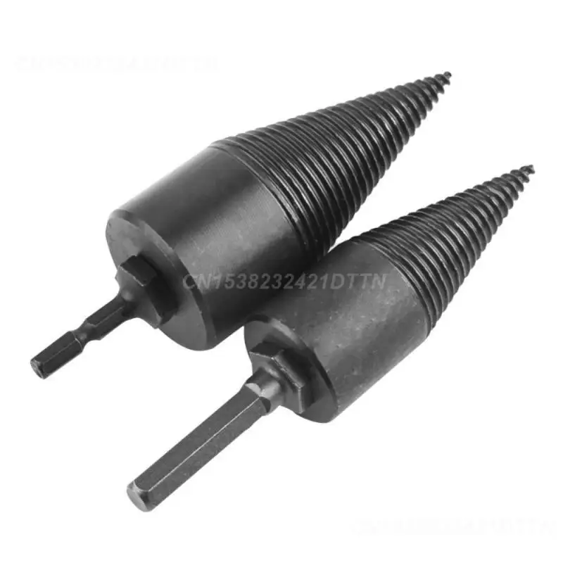 Wood Drill Bit Screw Cones Bit Wood Taper Reamer Firewood Splitting Drill Bit Woodworking Tool Splitter Drill Bit