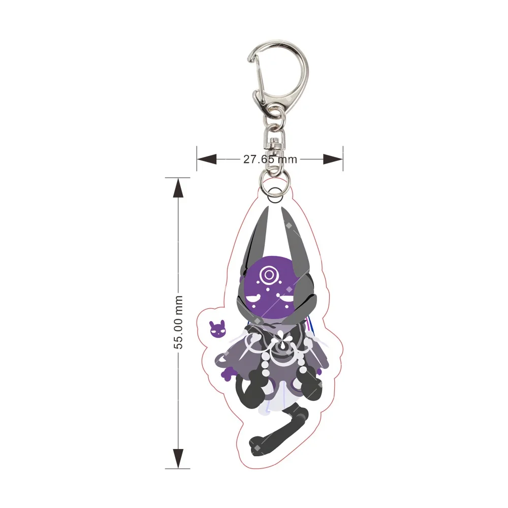 Acrylic Keychain Rain World Game Iterators Anime Figure Coral_Polyp13 Chibi Charm Bag Pendant Key Ring Fan Art Collection Gift