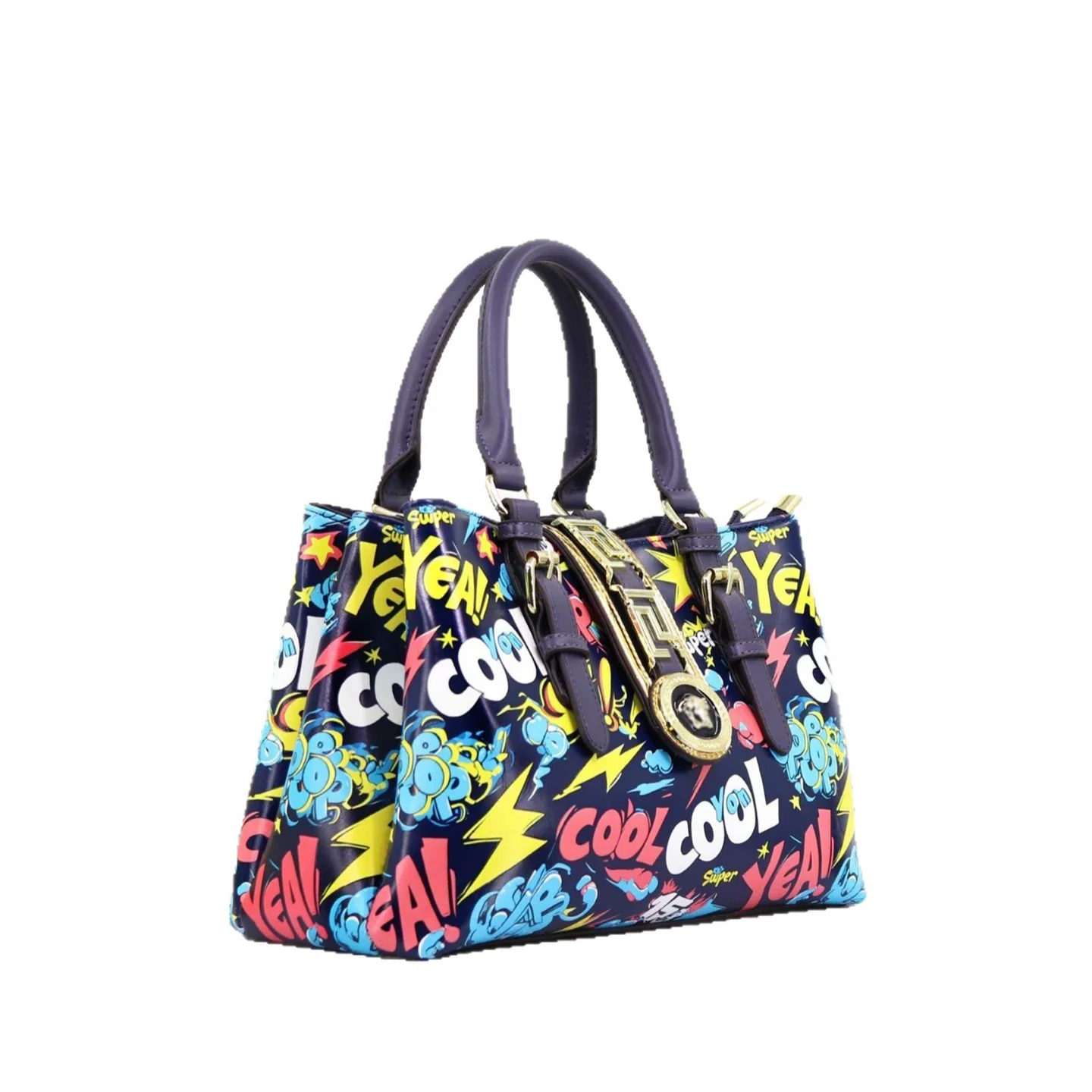 Printed Handbag Elegant Luxury Crossbody Shoulder Bag Casual Daily Commuter Tote Bag Fashionable Colorful Pattern Ladies Bag