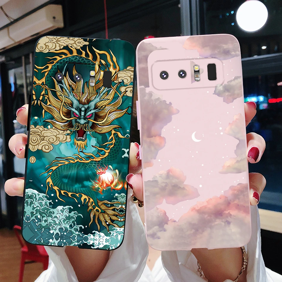 Funda protectora suave con dibujo de dragón para Samsung Galaxy Note 8, Note 9, Note 8, Note 9