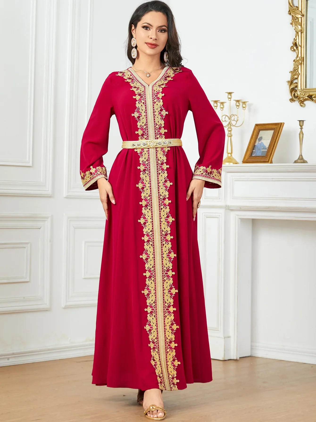 Jalabiya Abaya Muslim Women Dress Sashes Ramadan Morocco Dubai Dresses Abayas Kaftan Islam Party Vestidos Eid Arab Long Robe