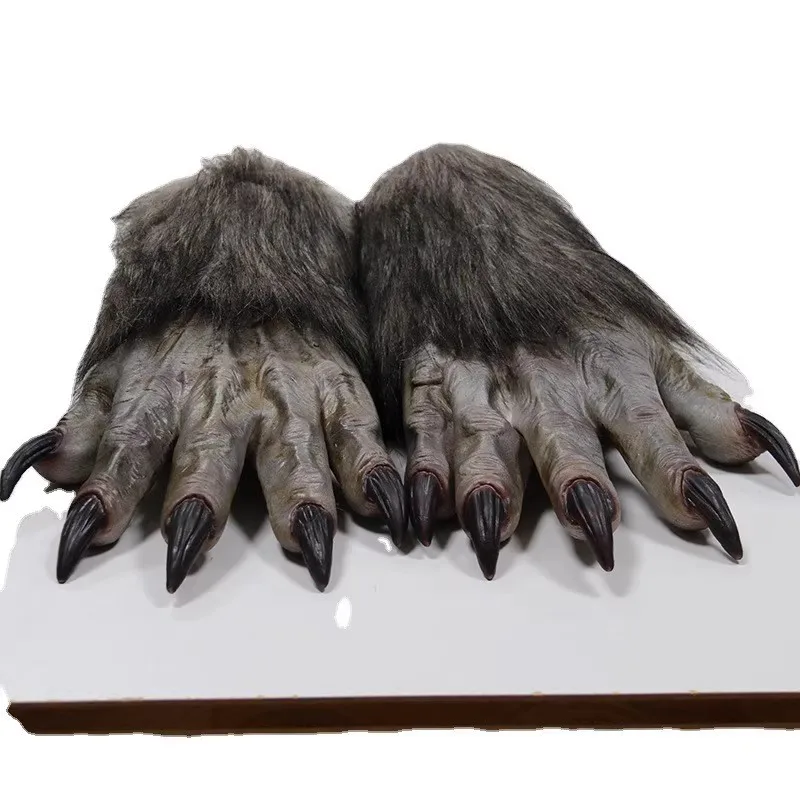 

Halloween New Latex Werewolf Gloves Performance Supplies Cospa Horror Dressing Props Ghost Gloves