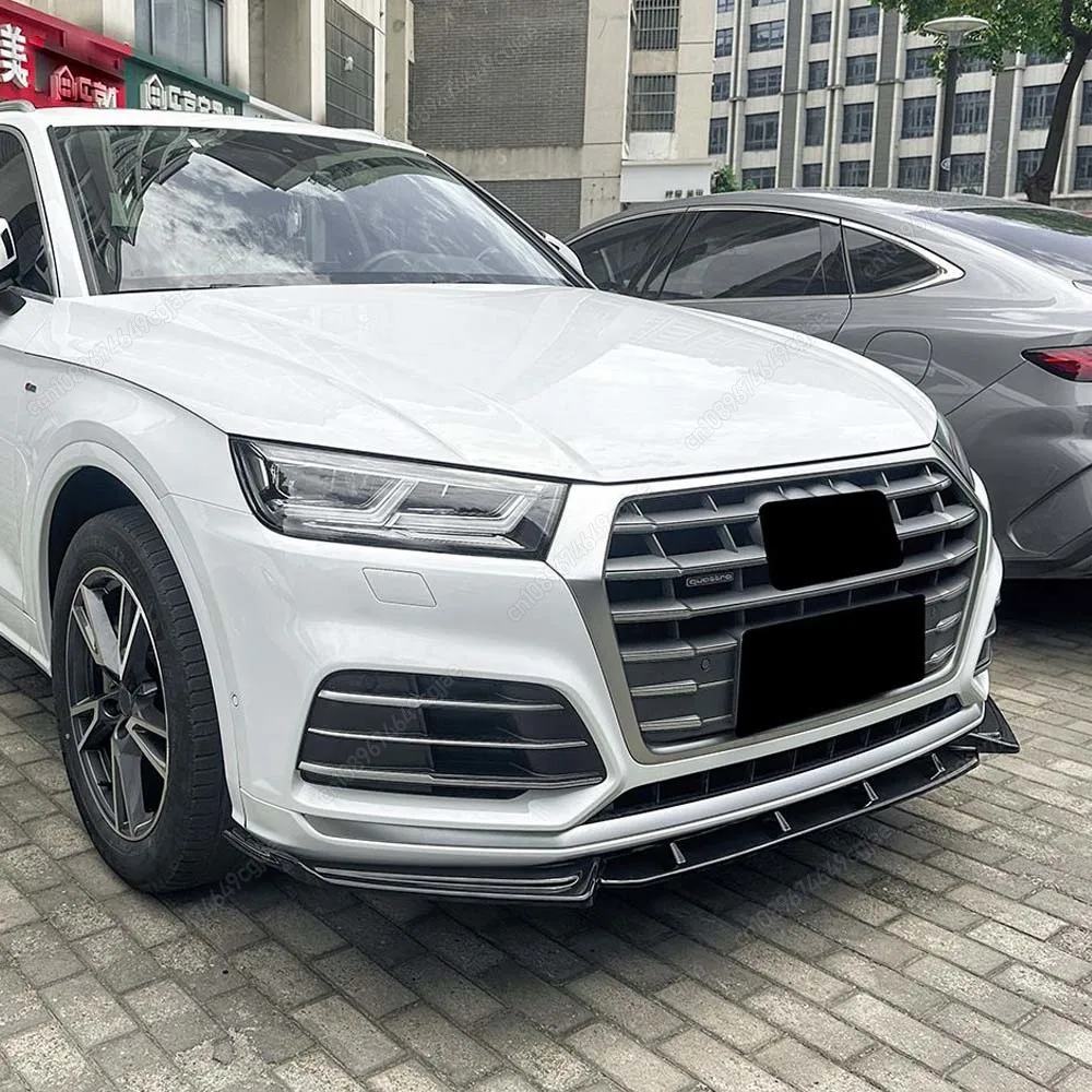 

Front Bumper Splitter Lip Diffuser Gloss Black ABS Kit For Audi Q5 FY Sline SQ5 2.0TFSI 3.0TFSI 2018 To 2020 Pre-Facelift Tuning