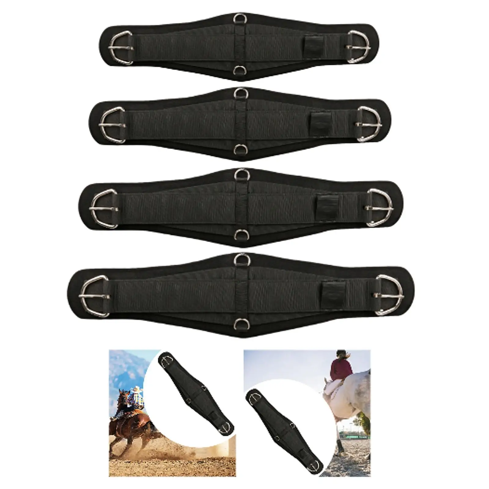 Decoración de cubierta de circunferencia de caballo Protector de cincha profesional para entusiastas del deporte al aire libre adultos equitación occidental deportes ecuestres