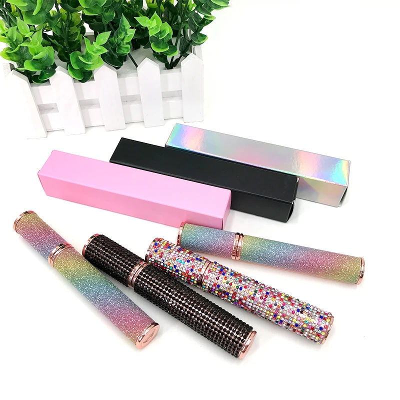 Custom Logo Lip Gloss pencil lequid Eyeliner Paper Packaging Box Wholesale Pink/Black/Holographic Lipstick Empty Boxes