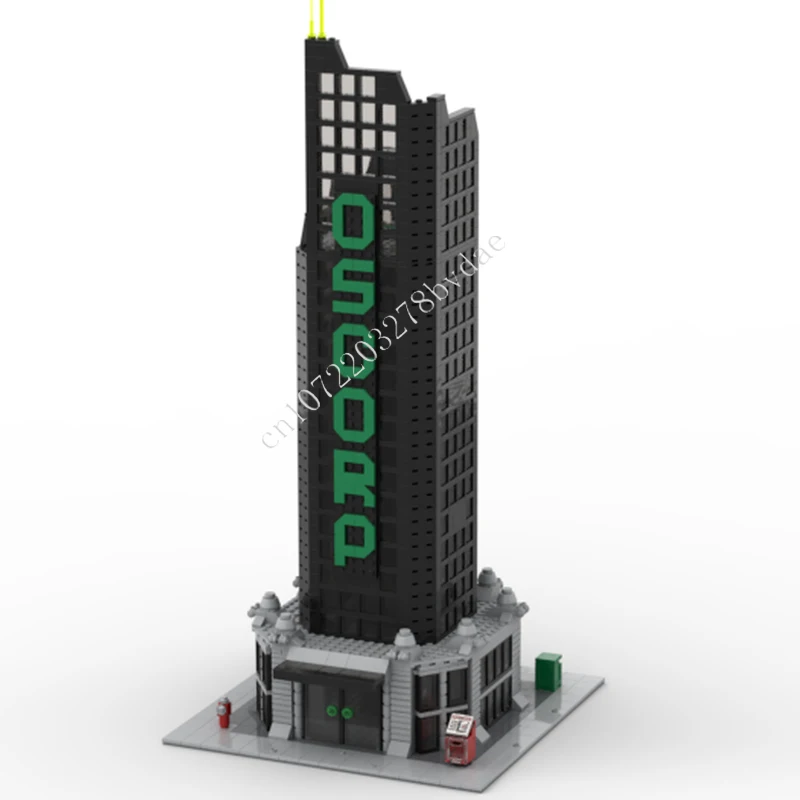 1538PCS Oscorp Tower MOC streetview Holiday Puzzles Set Architecture Creative Assembly Christmas Birthday Toy Gift for Kids Ages