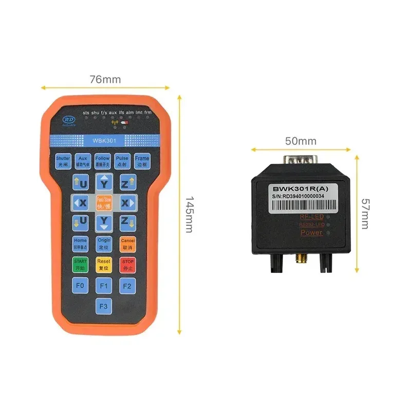 HOT Fiber Laser Controller Ruida RDC6563FG Auto-calibration Three Axis Control for 1064nm Fiber Cutting Machine