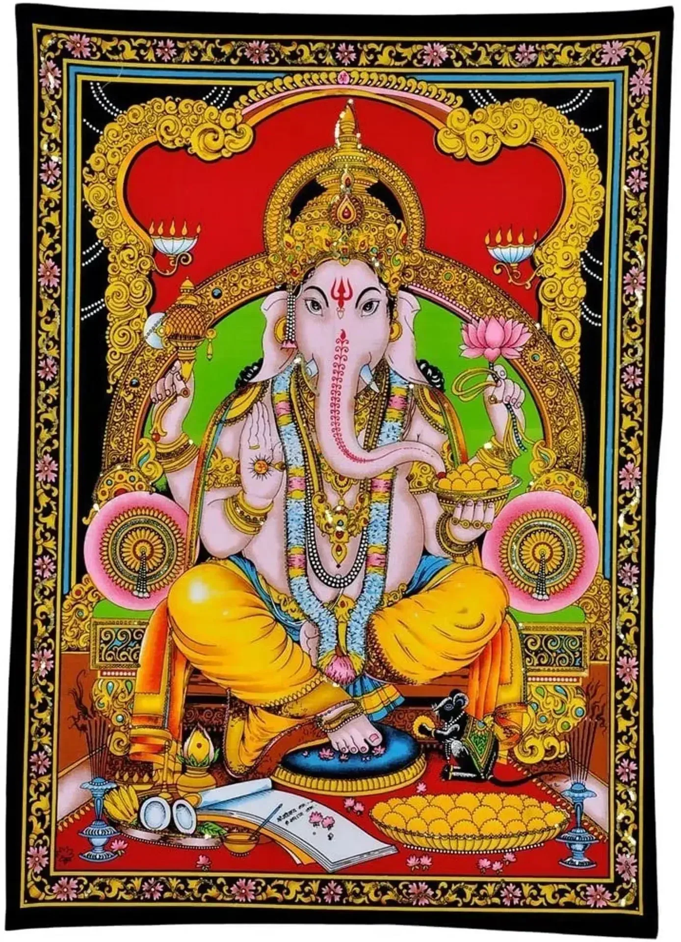 

Elephant Indian Mandala Tapestries Multiple Sizes Wall Hanging Ganesha Tapestry Walls Decor Polyester Fabric Home Decor