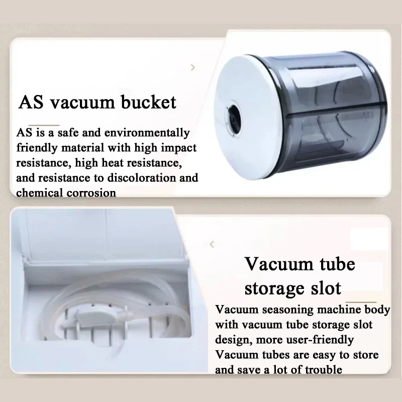 7L Household Automatic Electric Vacuum Food Marinator Tumbling Machine LCD Inteliigent Hamburger Pickling Machine For Shop
