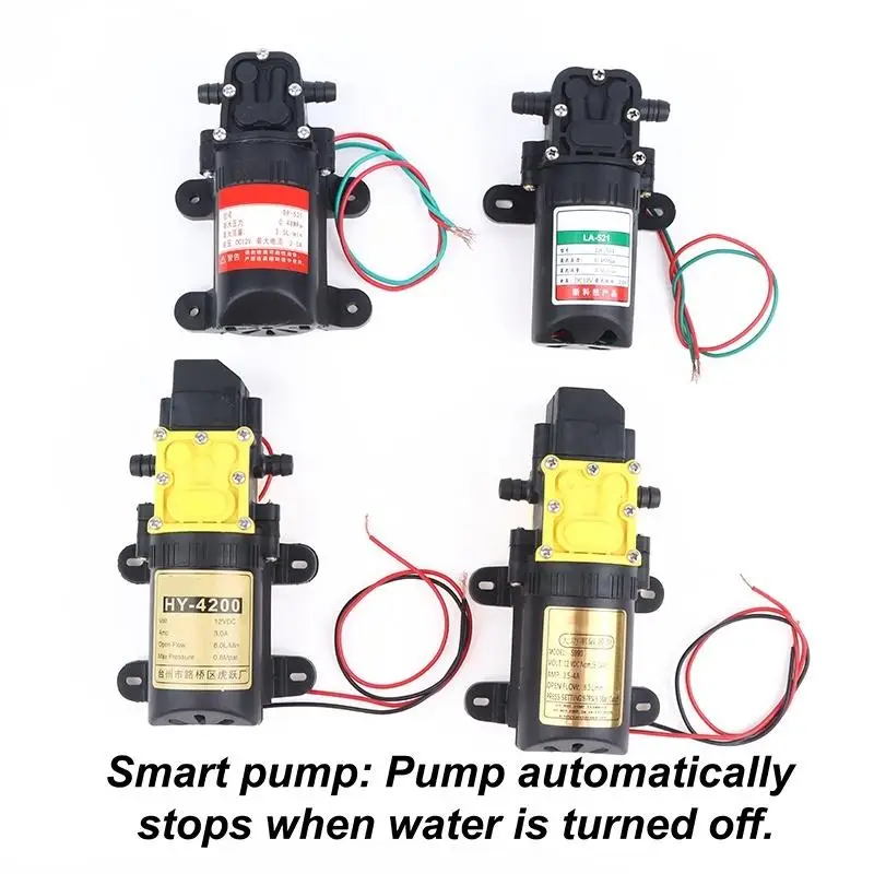 1Pcs Self-priming Diaphragm Water Pump 12V 8.0L High Pressure Agricultural Spray Agrochemical Application Farming No Leak