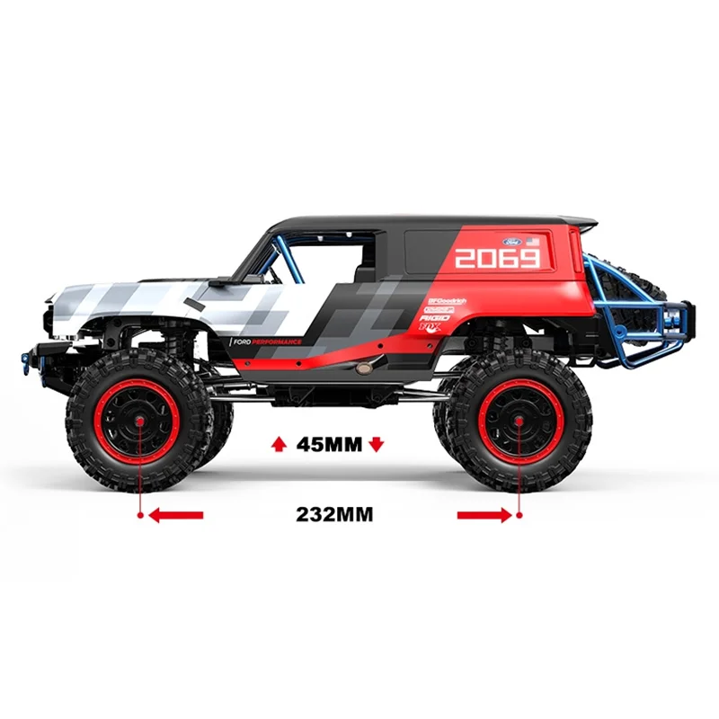 Nowość w magazynie Mjx 1:12 H12p Ford Bronco Baja 1000 zdalnie sterowany model pojazdu terenowego do wspinaczki, personalizowane zabawki dla dzieci, prezenty