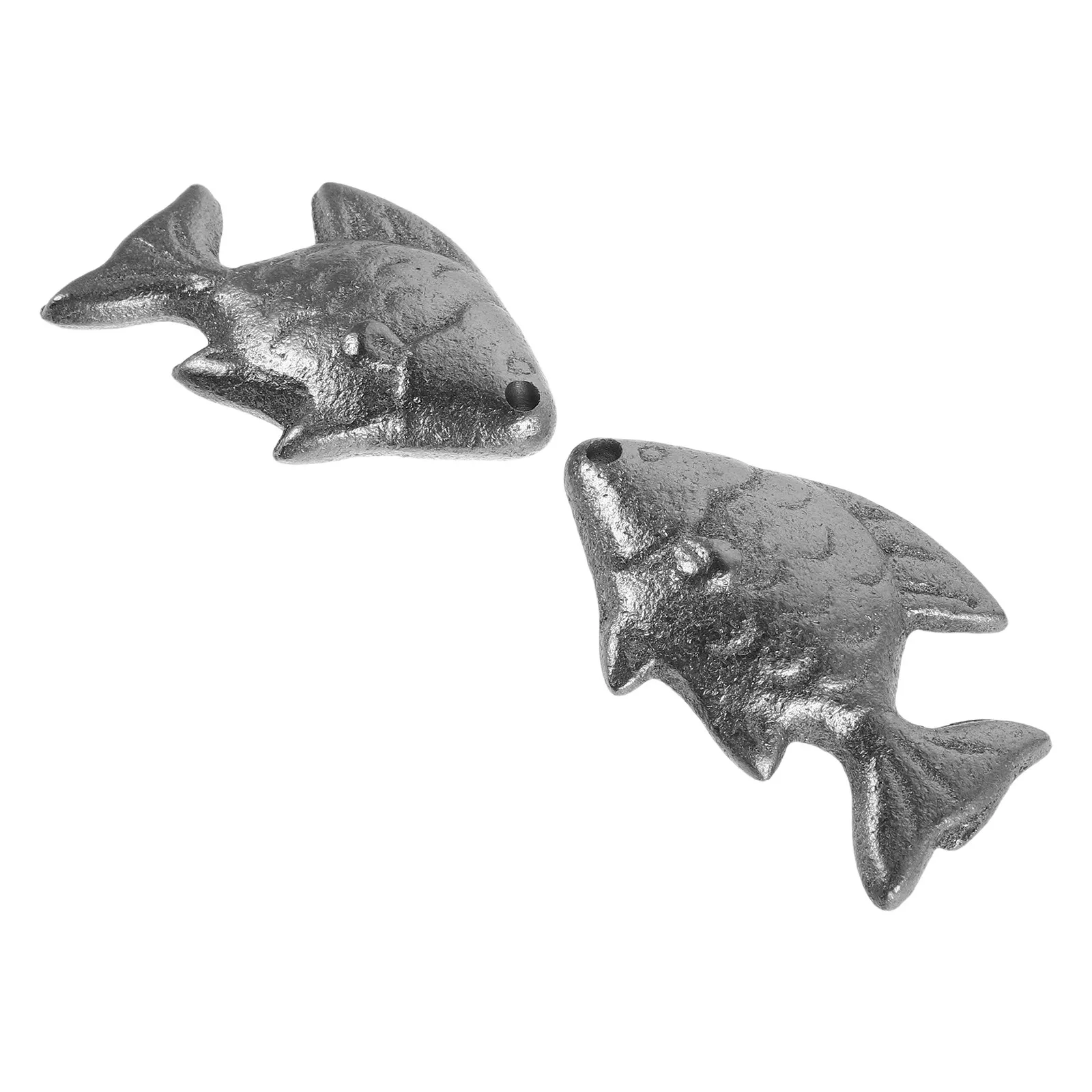 2Pcs Cast Iron Cooking Fish Iron Supplement Vegan Kitchen Tool Athlete Pregnant Women Anemia Cast-Iron Fish Vegan Kitchen Tool