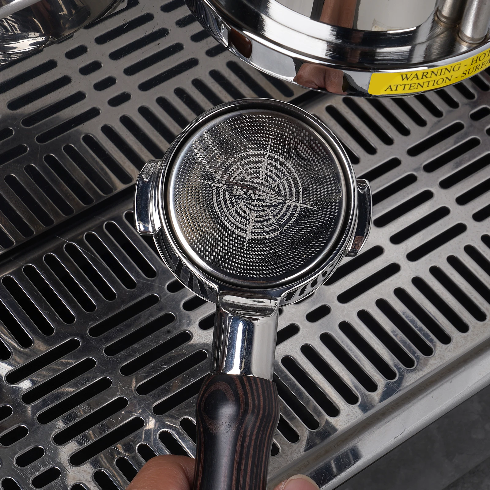 IKAPE Precision High Extraction Espresso Filter Basket, Stainless Steel Filter Basket for Bottomless Portafilter