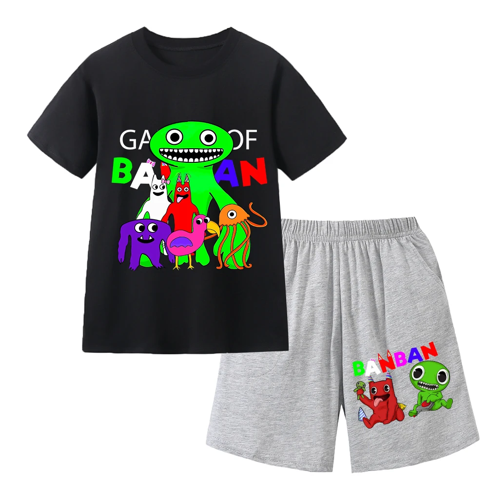 Kids Garden of Banban Clothes Children Short Sleeve T-shirt Shorts 2pcs SportSuit Toddler Girls Outfits Boy Leisure Pajamas Set