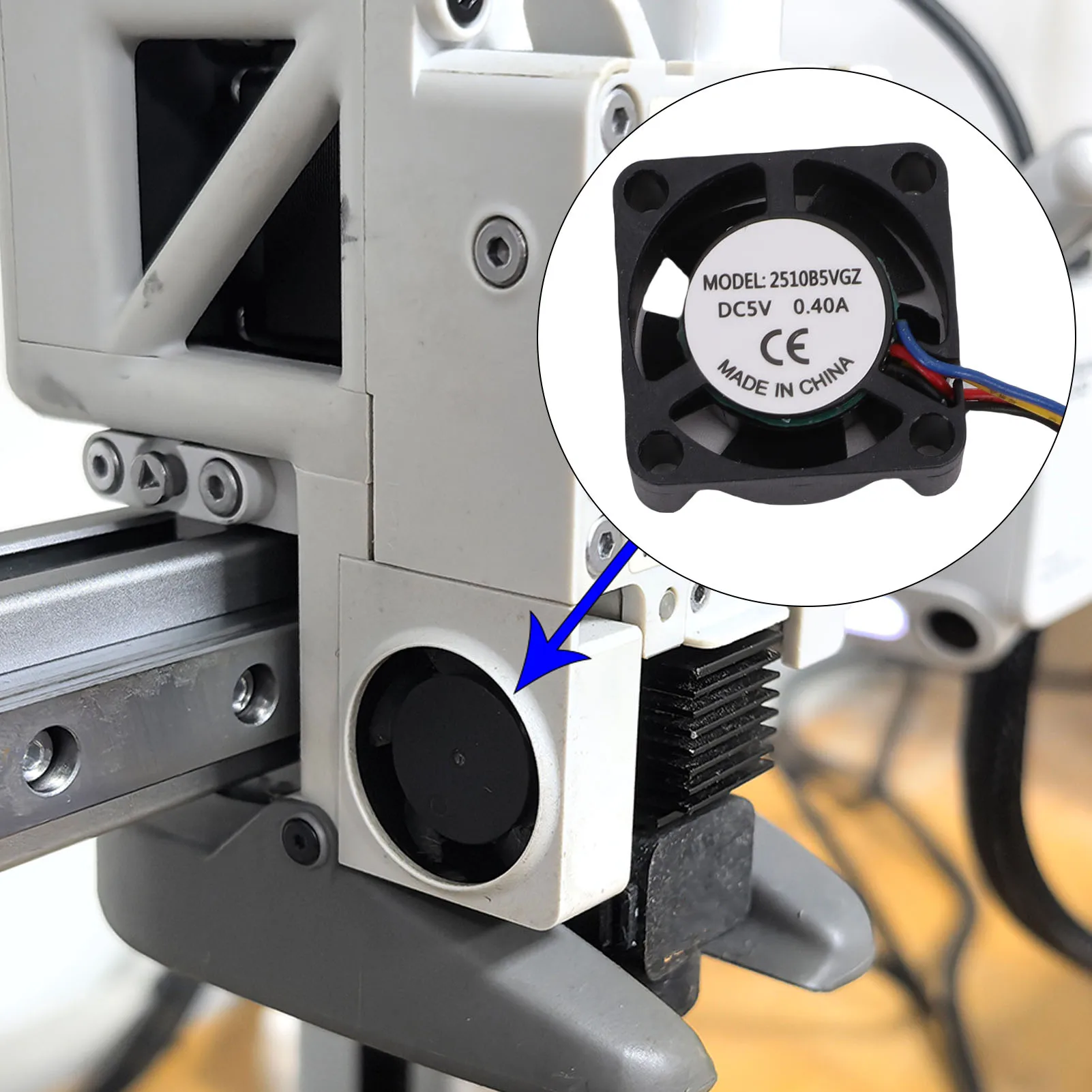 3D 프린터 냉각 팬 3D 프린터 냉각 팬 교체용 A1 A1 미니 3D 프린터 2510 더블 볼 베어링 핫엔드 냉각 팬