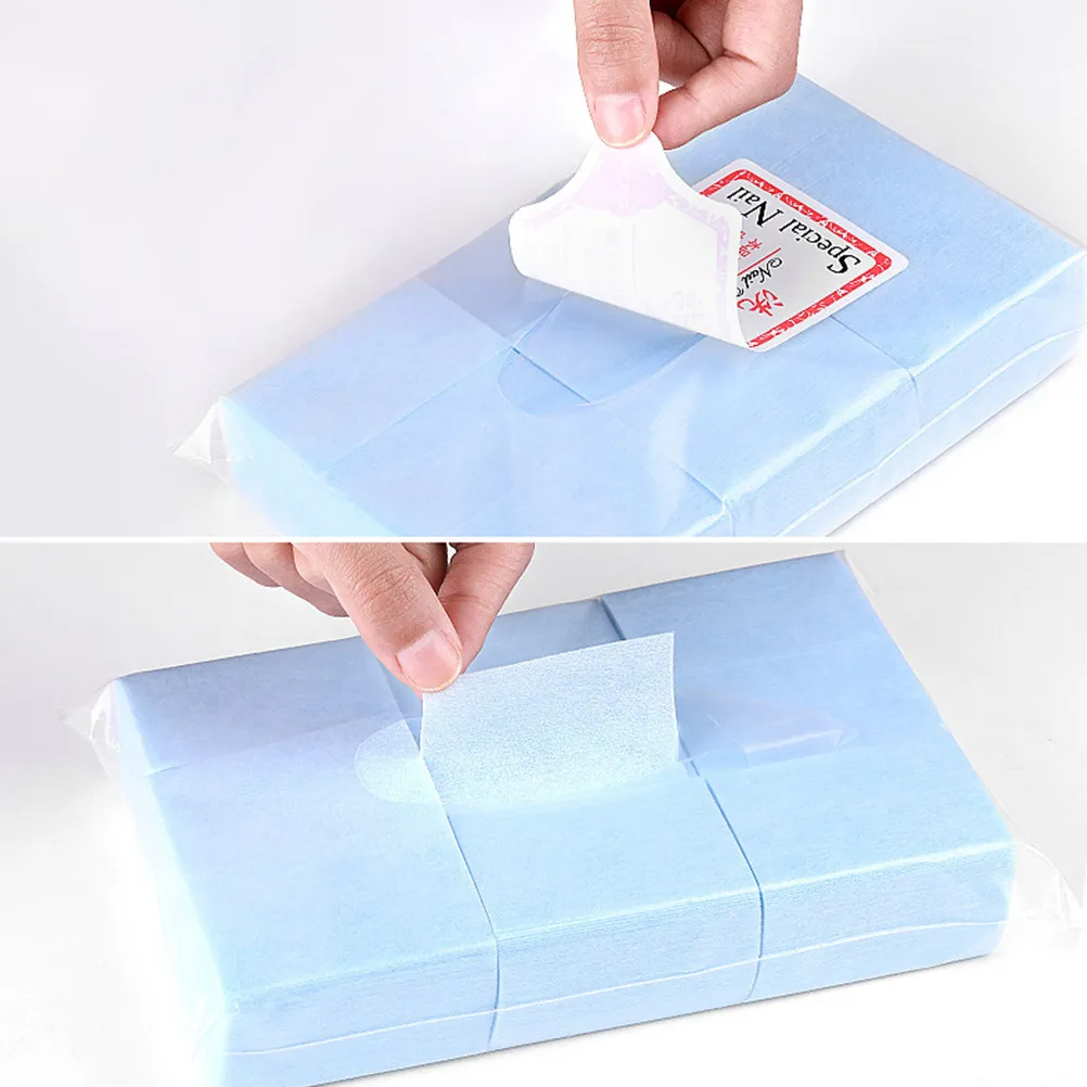 4 Bags Nail Remover Pads High Quality Absorbent Disposable Nail Cleaning Patch for Gel Polish Acrylic Removal Manicure