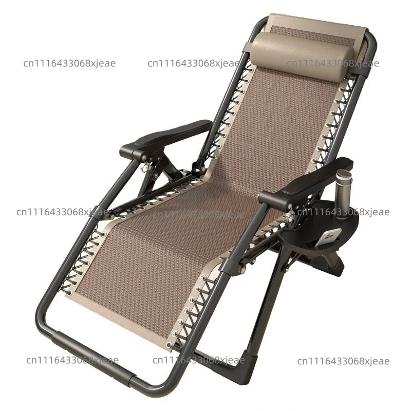 Reclining chair Sitting and lying dual-purpose folding chair Household armchair Sitting and lying down