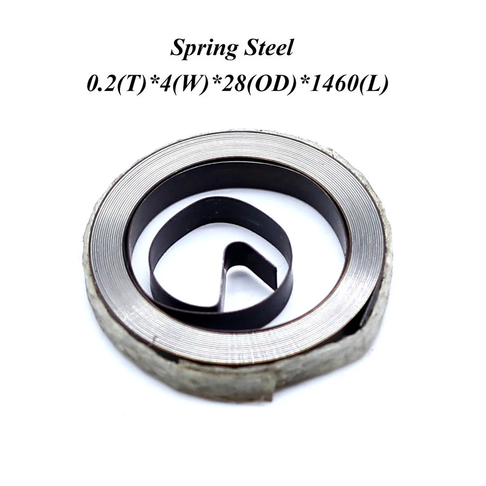 FUMAO Custom constant Force Steel Flat Spiral Torsion Springs For Clock 0.22x4x28x1460mm