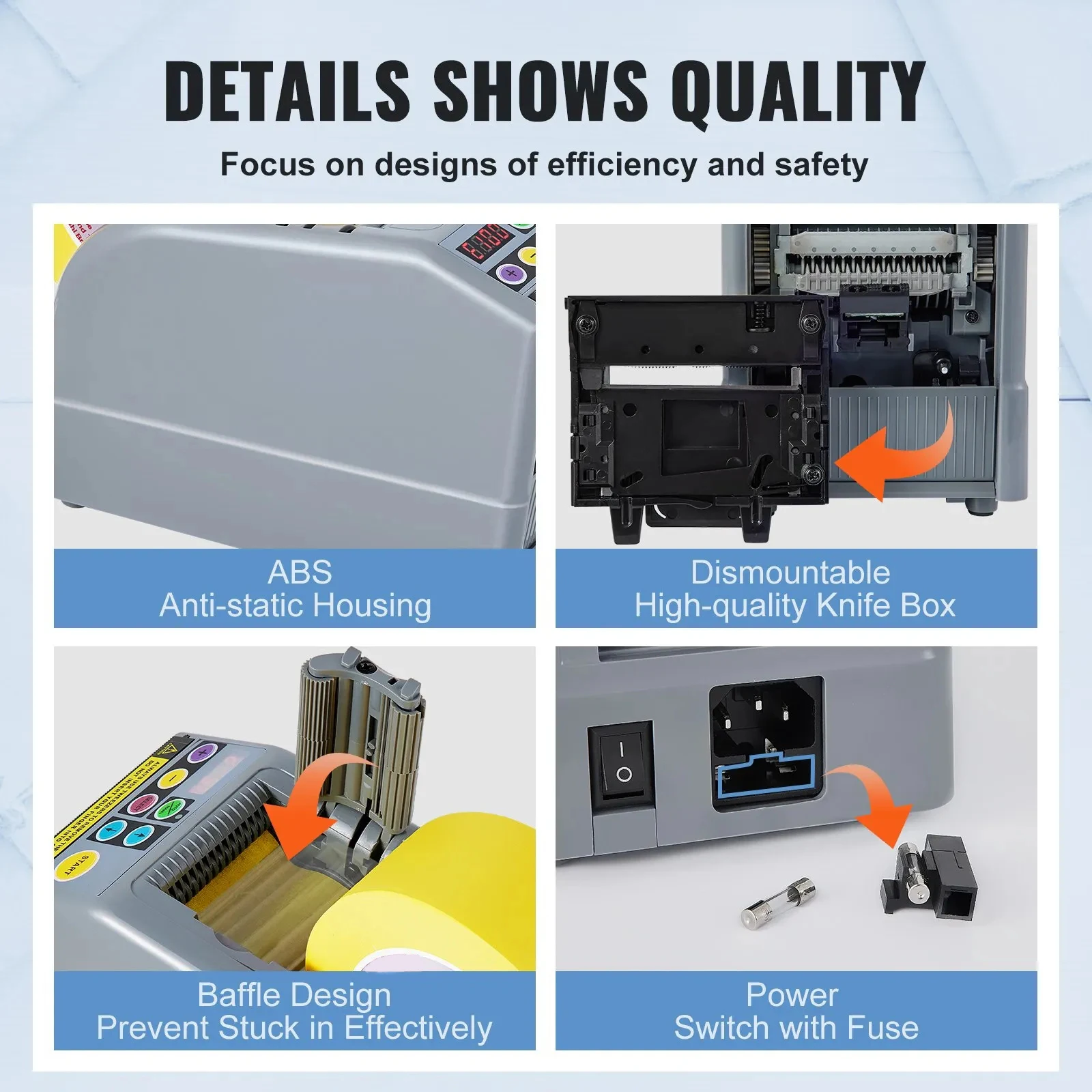 Tapesnijder Dispenser Automatische Tape Snijmachine Multifunctionele Intelligente Verpakkingsapparatuur Voor Verschillende Tapes Ons Plug