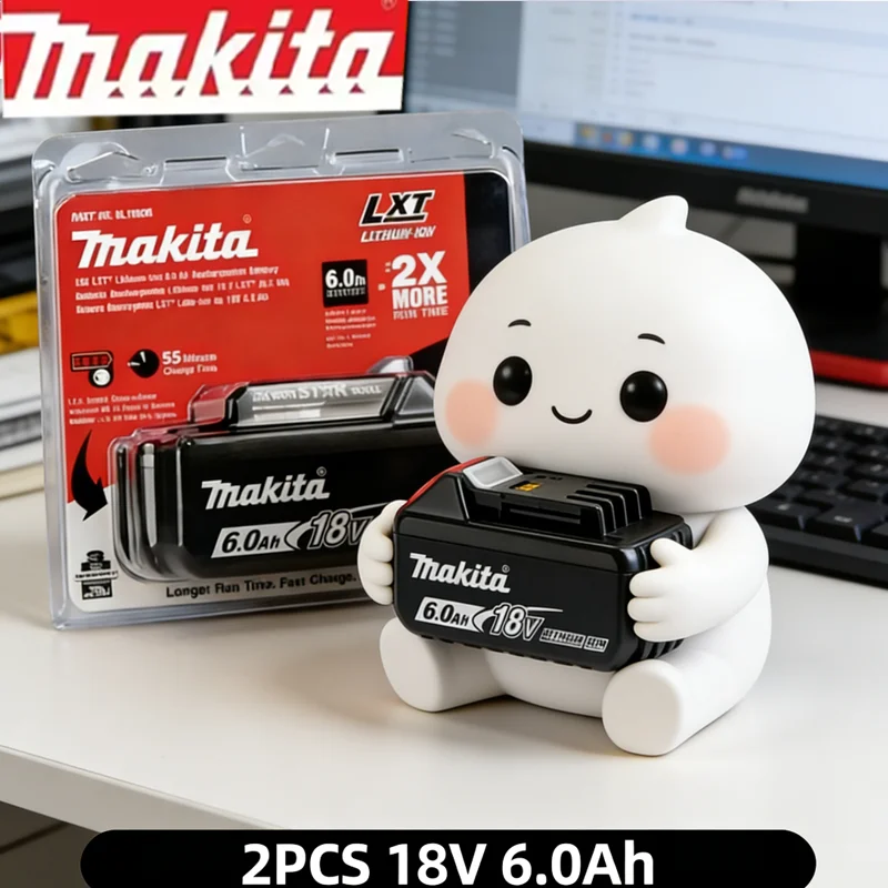 🎊🎊100% Original Makita power tool Battery, 🎊6.0Ah Makita 18V Battery, for Makita BL1860B BL1840 BL1830B BL1850B BL1850 BL1815