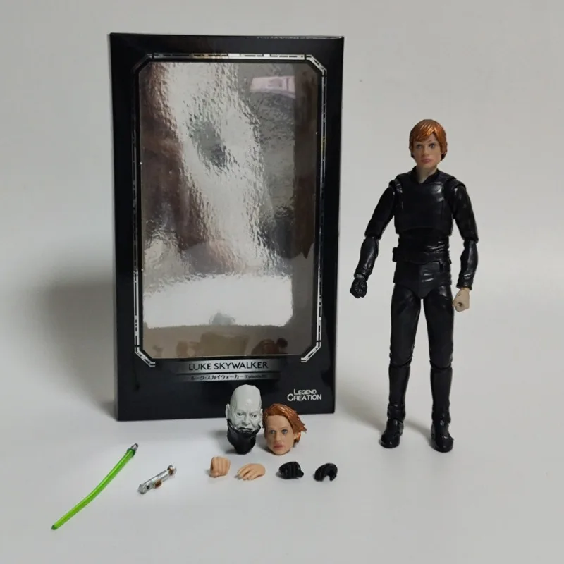 

Star Wars SHF Skywalker Luke Anakin Jedi Knight Black Clothes 15cm Movable Figures Desktop Ornaments For Friends Gifts In Stock