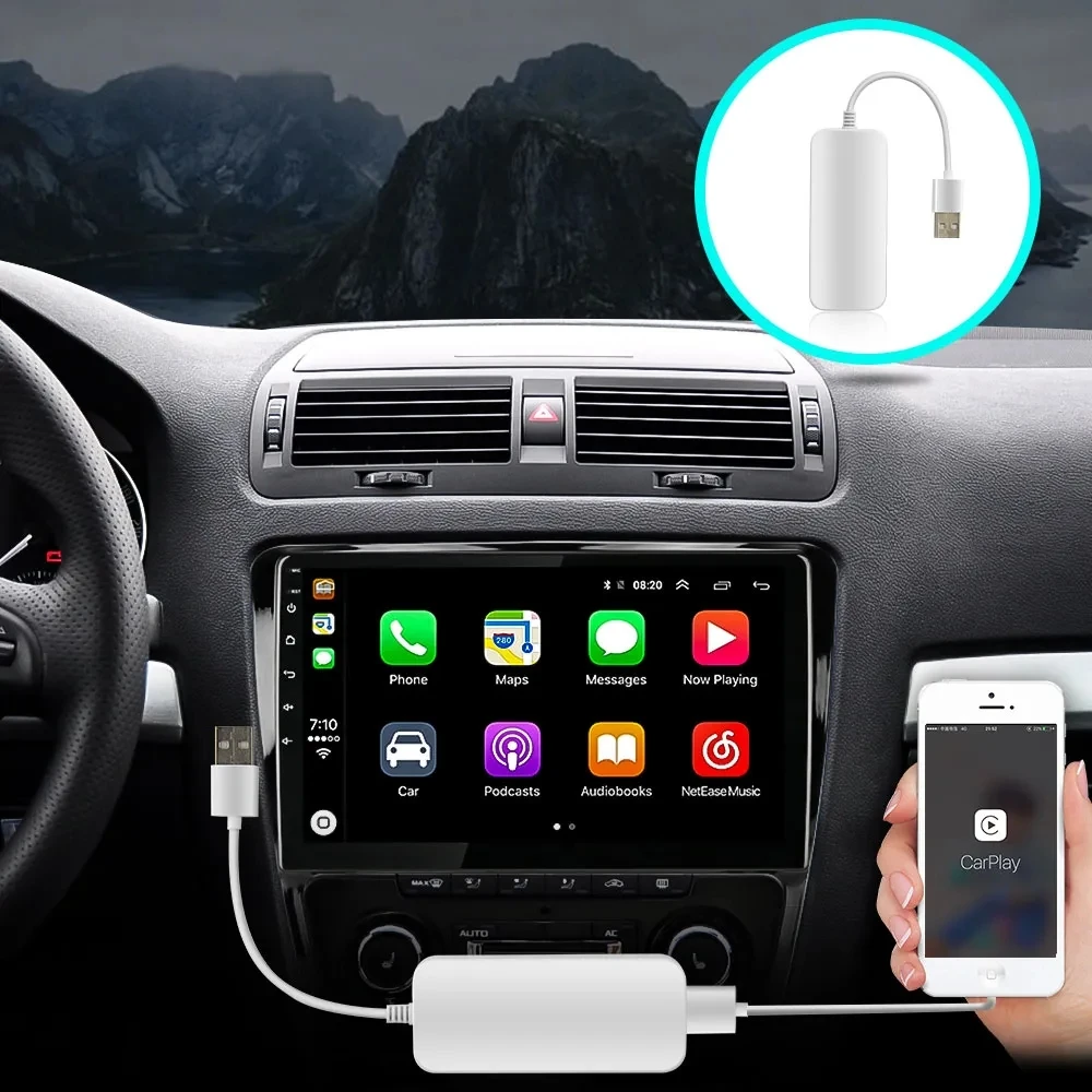 USB Smart Link Apple CarPlay Dongle For Android Navigation Player Mini USB Carplay Stick With Android Autooth Auto Connect