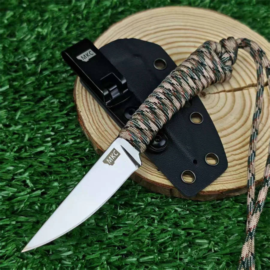 

Нож для выживания на открытом воздухе, лезвие из нержавеющей стали с ножнами, многофункциональный нож для кемпинга, пешего туризма, рыбалки, охоты для мужчин